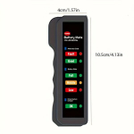 D-FLIFE 12V kaasaskantav aku tester krokodillidega