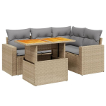 5-osaline aiadiivani komplekt，aiam&ouml;&ouml;bli komplekt，V&auml;lim&ouml;&ouml;bli komplekt patjadega, beež, pol&uuml;rotang CFE383655