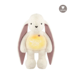 Valge m&uuml;ra ja valgusega magamism&auml;nguasi myHummy Bunny Ecru/Pink 5in1