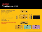 Seiklus- ja vabaajakaamera Kodak M35 retro 35mm k&auml;ekoti filmikaamera v&auml;lguga - M35 roosa