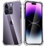 iPhone 15 PRO kaitse - L&ouml;&ouml;gikindel pehme l&auml;bipaistev silikoon Phonillico&reg;