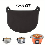 Silikoon Aeglane Keetja Tarvikud, Taaskasutatav Sisekate 5~8QT, Lekkevaba ja Masinpestav Ovaalne v&otilde;i &Uuml;mmargune Sisekate 5~8QT., 5 ~ 6 QT juoda