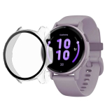 Garmin Vivoactive 5 &uuml;hilduv kest - Karm kaitse nutikellale, l&auml;bipaistev &uuml;mbris, karastatud klaas Phonillico&reg;