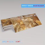 3D Vin&uuml;&uuml;l Seinakleebised Imitatsioonplaadid, 16 vnt