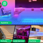 LED Smart RIBA NOUS F1 RGB komplekt WiFi 12V 5m 5050led + pult 24key + adapter 12V 2A (Alexa, Google)