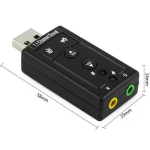 Arvuti USB ja 3,5 mm k&otilde;rvaklappide/mikrofoni adapter