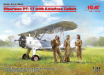 Kokkupandav mudel ICM 32051 Stearman PT-17 with American Cadets 1/32