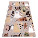 Laste vaip Fun Kittens 200x290 cm, liiv