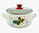 Emailitud pott koos kaanega Bilberry, 4.2 l, 20 cm