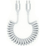 Spiraalne Usb-c to Usb-c 100w 4smarts kaabel, valge