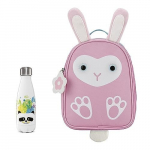 Laste seljakott ja h&uuml;pik-topsikomplekt Chicco Raccoon 350 ml lekkekindel 2+