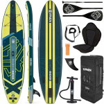 T&auml;ispuhutav SUP-laud Raven Breeze Rider 340 cm, tumesinine/kollane