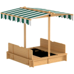Sandbox 106x106x115 cm helepruun