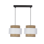 Candellux rippvalgusti Forni, pruun/valge