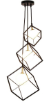 Candellux rippvalgusti Weert 50103047, must/kuldne