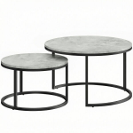 Kohvilaudade komplekt 78.5x78.5x46.5 cm Hall Metall