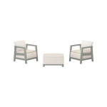 3-osaline Keter Scandi Linea Balcony Set &otilde;uem&ouml;&ouml;blikomplekt, hall/roheline