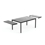 Pikendatav &otilde;uelaud Keter Deco Porto Nova 160-240, 233x94x75 cm, hall/must