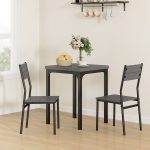 S&ouml;&ouml;gikomplekt 3-osaline Laud ja 2 tooli 60x60x76 cm Hall MDF ja Metall