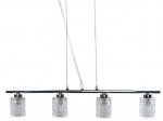 Rippvalgusti Candellux Berta 4x40W G9 kroom klaasist varjunditega