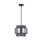 Rippvalgusti Candellux Hare must 1x60W E27 hall/h&otilde;bedane vari