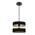 Ripplamp Candellux Pandy must ja kuldne vari E27 1x40W