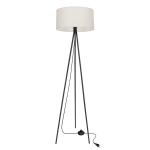 P&otilde;randalamp Candellux Shanti musta jalaga, halli vari 1x40W E27