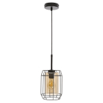 Ripplamp Candellux Jonera must, merevaigukollane klaasist vari, E27