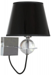 Candelluxi seinalamp Tesoro, kroom/must
