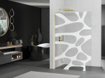 Mexen Kioto L du&scaron;isein Walk-in 100 x 200 cm, valge laine, kuldne - 800-100-103-50-97