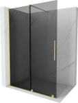 Mexen Velar l&uuml;kand du&scaron;isein Walk-in 150 x 200 cm, grafiit 8 mm, kuldne harjatud - 871-150-000-43-55, 150x200