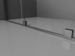 Mexen Velar L du&scaron;isein libisev Walk-in 100 x 200 cm, h&auml;rmatis 8 mm, gun gray harjatud - 871-100-003-33-66