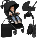Lapsevanker koos h&auml;lliga ja spordistooliga Lionelo Sia Flex Black Onyx 2in1