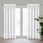 Eurofirany kardin Roses, 140x270 cm, valge