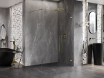 Mexen Lunar du&scaron;inurk Walk-in parem 160 x 200 cm, l&auml;bipaistev 8 mm, kuldne - 830-160-000-50-00-P