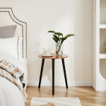 Puidust Skandinaavia Stiilis &Ouml;&ouml;kapp / Kohvilaud, Elegantne Pruun 42x42x51 cm &mdash; &ouml;&ouml;laud, elutoam&ouml;&ouml;bel, abilaud, v&auml;ike laud, puitm&ouml;&ouml;bel, magamistoa laud, &uuml;mmargune m&ouml;&ouml;bel