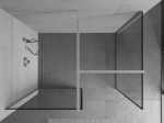 Mexen Kioto du&scaron;isein Walk-in 150 x 80 cm, must raam, kroom - 800-150-202-01-70-080