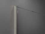Mexen Kioto du&scaron;inurk Walk-in 130 x 70 cm, must raam, harjatud nikkel - 800-130-202-97-70-070