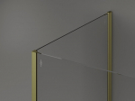 Mexen Kioto du&scaron;isein Walk-in 115 x 110 x 40 cm, l&auml;bipaistev, kuldne harjatud - 800-115-110-221-55-00-040