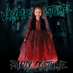 Vampiiri kost&uuml;&uuml;m, vampiiri maskeering Halloweeniks t&uuml;drukutele 4-6 aastat &mdash; karnevalikleit, maskeraadikost&uuml;&uuml;m, t&uuml;drukute kost&uuml;&uuml;m, halloweenikost&uuml;&uuml;m, vampiiri kleit, laste cosplay, karnevalikomplekt