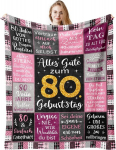 80. s&uuml;nnip&auml;eva flanellist pehme tekk 150x130 cm s&uuml;nnip&auml;evakingitus roosa &mdash; kingitus vanaemale, diivanikate, tekstiga tekk, magamistoa tekstiilid, juubelikingitus, soe pleed, pol&uuml;estrist tekk