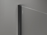 Mexen Kioto-X du&scaron;isein Walk-in 140 x 110 cm, l&auml;bipaistev 10 mm, must - 800-140-202-70-00-110-X