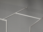 Mexen Kioto-F Walk-in du&scaron;ipaneel raamiga 145 x 90 cm, l&auml;bipaistev 8 mm, harjatud nikkel - 800-145-202-04-97-090