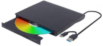 Optiline seade - Gembird DVD-USB-031 v&auml;line USB DVD-seade, Type-C, must