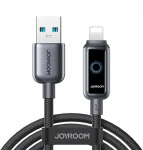 Joyroom S-A55 StarFlight 3A USB-A - Lightning laidas 1.2m - juodas
