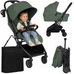 Lapsevanker 2in1 - koos h&auml;lliga ja spordistooliga Lionelo SiaGreen Emerald Onyx