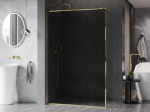 Mexen Kioto-F Walk-in du&scaron;isein raamiga 120 x 202 cm, grafiit 8 mm, kuldne - 800-120-104-50-40