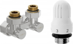 Mexen G04 kahe toruga termostaatiline komplekt DN50, nurkne 1/2"x16 mm, nikkel - W911-016-948-01
