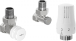Mexen G01 termostaatiline nurgakomplekt, nikkel - W913-012-918-01