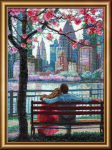 Aine A1015 ristpistekomplekt "new York", 40x40 cm